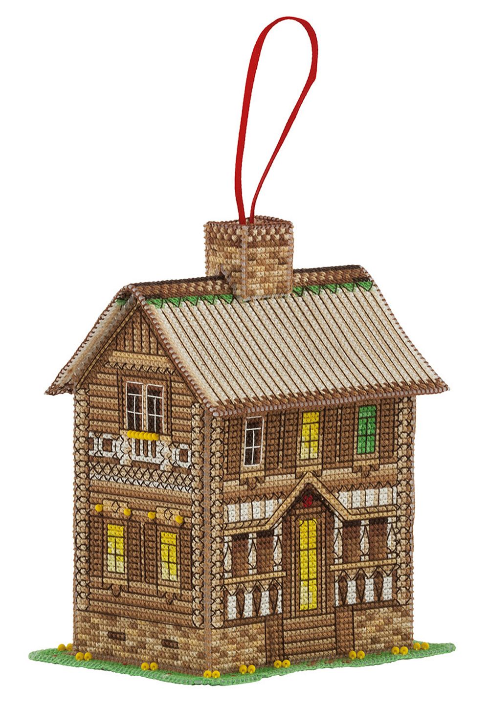 Набор для вышивания нитками Panna, Домик уюта и тишины, 8,5х13,5 см