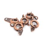 Замок для бус кольцо с ответной частью, 9 мм, 5 шт/упак, Astra&Craft (медь), 4AR2041