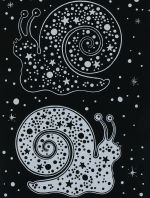 Набор для творчества Гравюра-блокнот Космические животные, 10х14 см, Hobbius GHPS-04