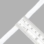 Шнур отделочный трикотажный плоский ⌀10.0 мм / 70 метров, белый