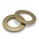 Люверсы шторные ⌀35 мм, с многоуровневым замком цвет № 6 светлое матовое золото, 10 шт