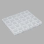 Контейнер для хранения мелочей 21.1х17.5х2.7 см, 30 штук в боксе