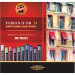 Пастель художественная мягкая 24 цв, KOH-I-NOOR Toisodor, круглая в картонной коробке 8514024005KSRU