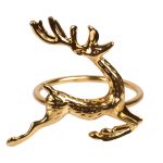 Кольцо декоративное для салфеток ⌀4 см, h5 см, №01 олень/золото, Stilerra PFH-046
