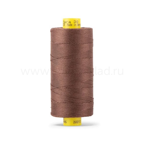 Нить отделочная Gutermann Mara 30/2, 300 м, 702404, 446 сигнальный коричневый, 1 шт