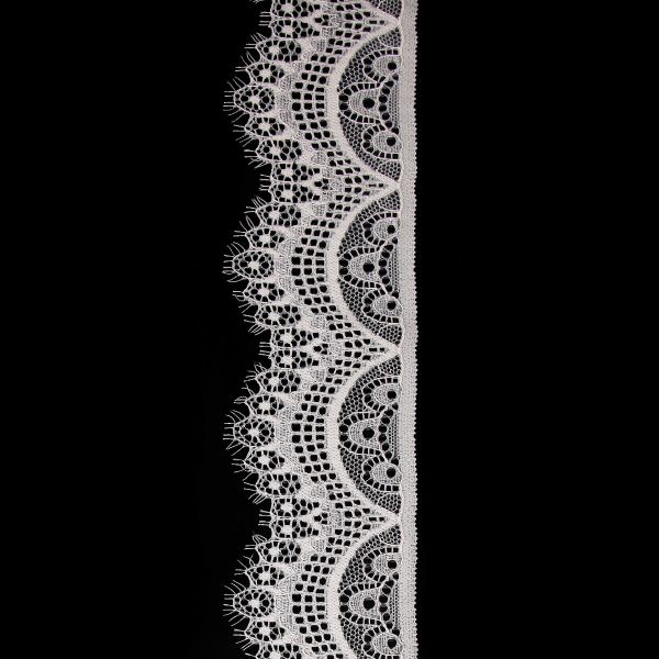 Кружево эластичное (стрейч) 60 мм / 3 метра, C571 молочный