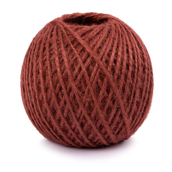 Шпагат джутовый ⌀1.1 мм, 100 м, 100% джут, красный, Gamma ШД6