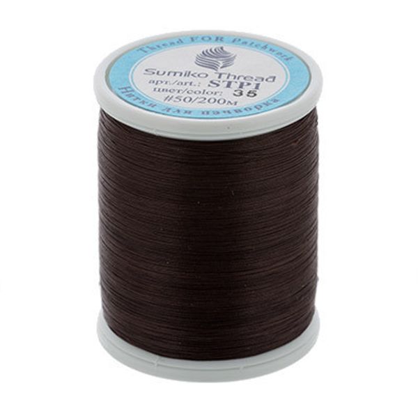 Нитки для пэчворка SumikoThread 200 м, (219 ярд), 35 шоколадный