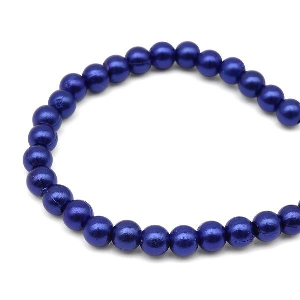 Бусины пластик (жемчуг) ⌀4 мм, 25 г, Astra&Craft (MH.КР.04.A33.02 синий)