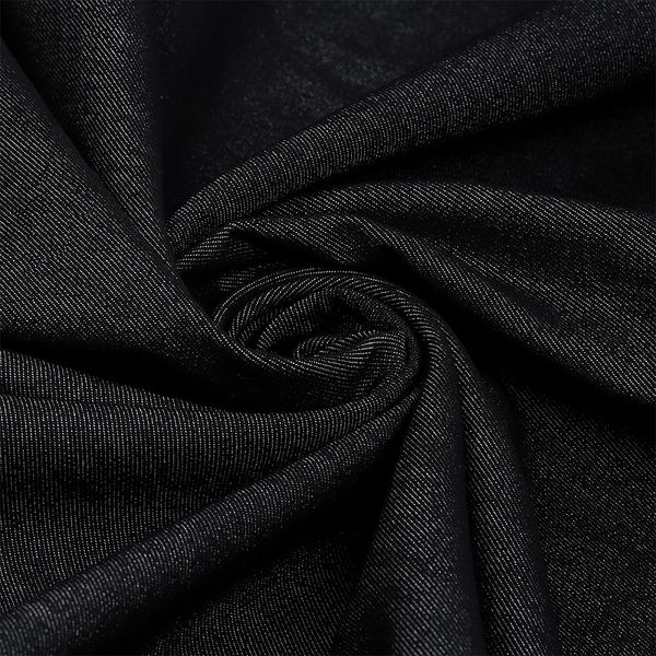 Джинс 240 г/м², 150 см / 1.5 метров, арт.T.0150.02 цв.черный меланж уп.1.5м