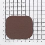 Термозаплатка, под кожу, 57х67мм (коричневый (brown)), AZ05, 10 шт