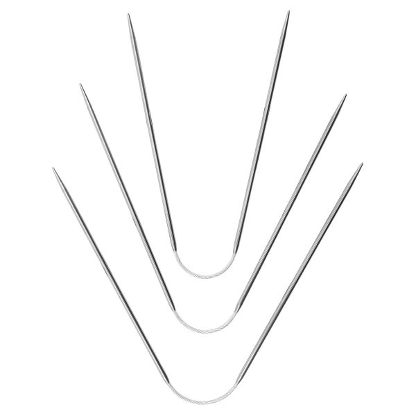 Спицы чулочные гибкие, металл, 21см 2,0мм, 3 штук Hobby&Pro, 941320/2021