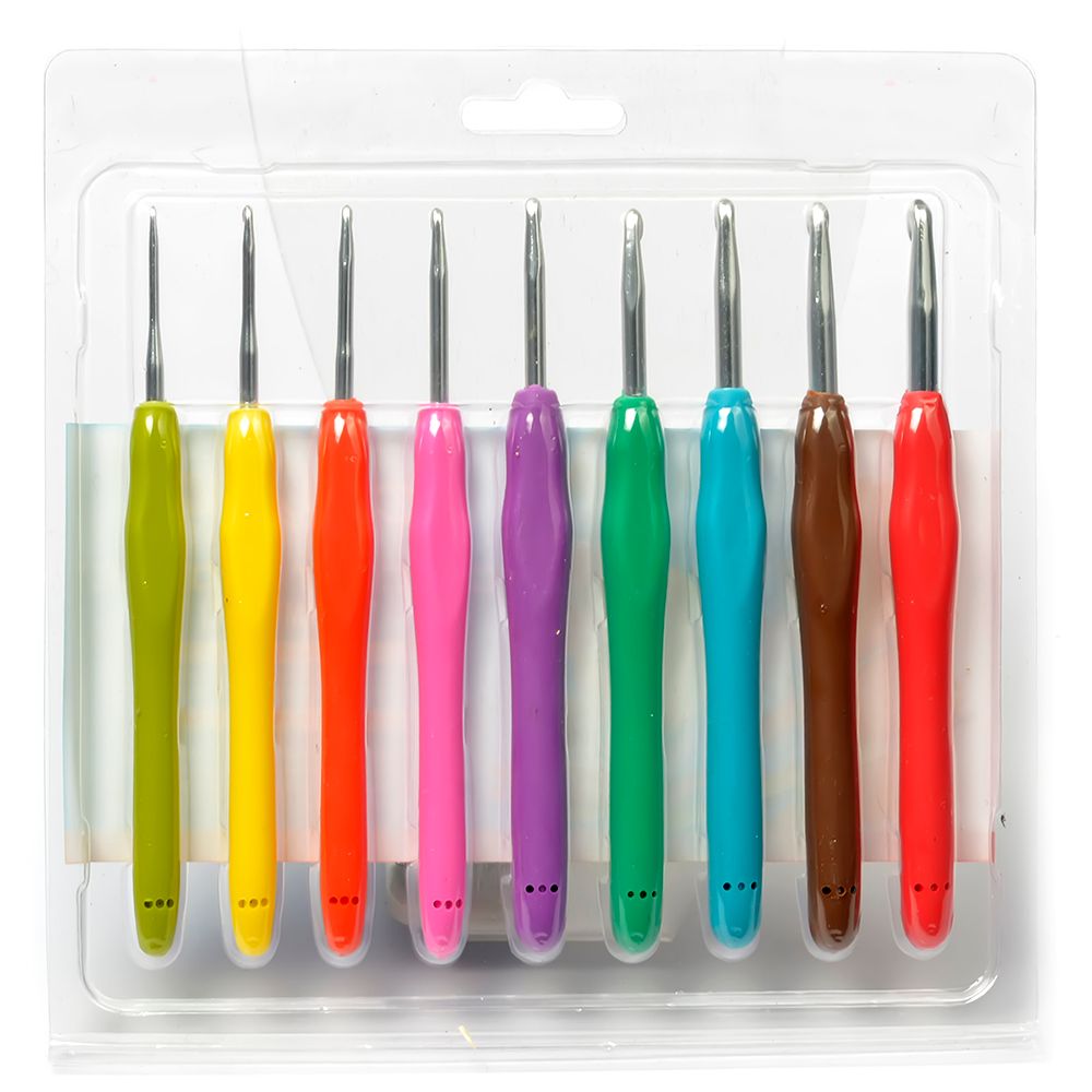 Набор крючков для вязания с эргономичной ручкой Maxwell Colors алюминий ⌀2.0-6.0 мм, M10086