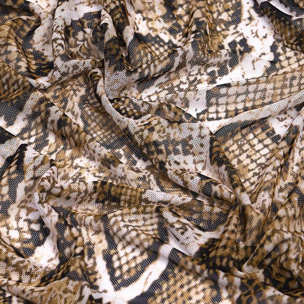 Сетка бельевая эластичная 100 г/м², шир.160 см / 3 метра, принт Питон /SZ025816.12/