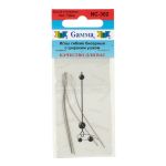 Иглы ручные гибкие бисерные с большим ушком ⌀0.35 мм, 5 шт, сталь, Gamma NC-302