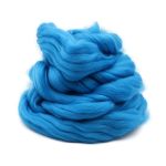 Шерсть для валяния мериносовая тонкая 100%, 100 г, цв.242 гжель