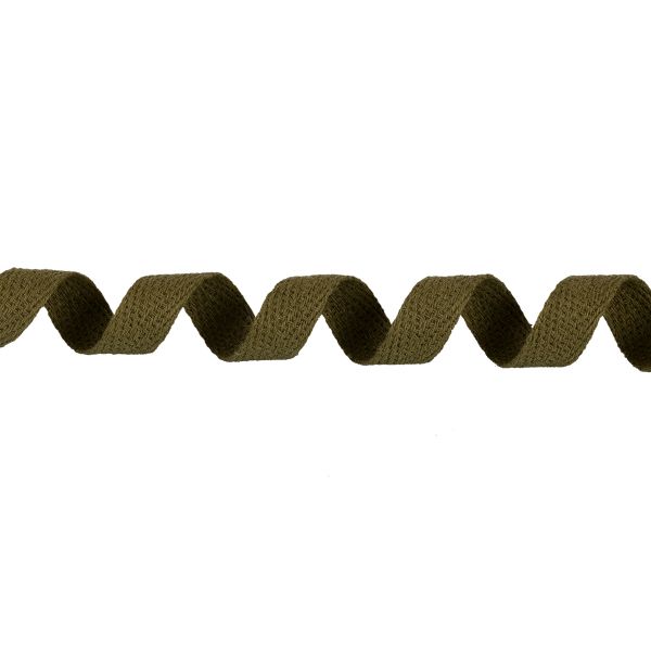 Тесьма (лента) киперная (100% х/б) 10 мм / 50 метров, хаки/khaki, Gamma TCT-10