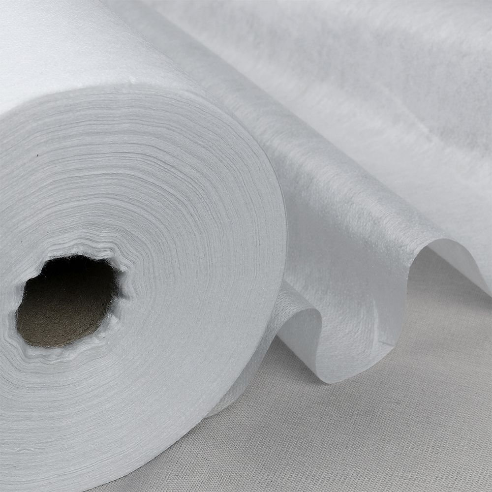 Флизелин клеевой точечный 40 г/м², цв.белый, шир.90см, 100м