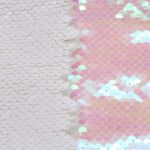 Ткань для рукоделия с двухсторонними пайетками, нежно-розовый/белый, 65х50см, Astra&Craft