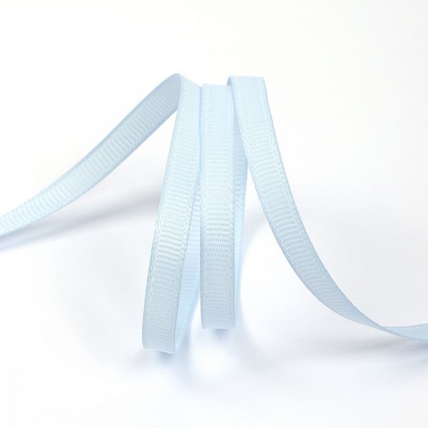 Лента репсовая (в рубчик) 6.0 мм, S351 голубой уп.27,4м