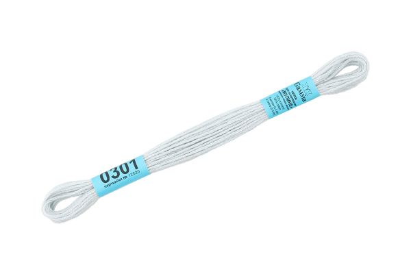 Мулине Gamma 100% хлопок, цв.0301 св-голубой, 24 мотка по 8 метров