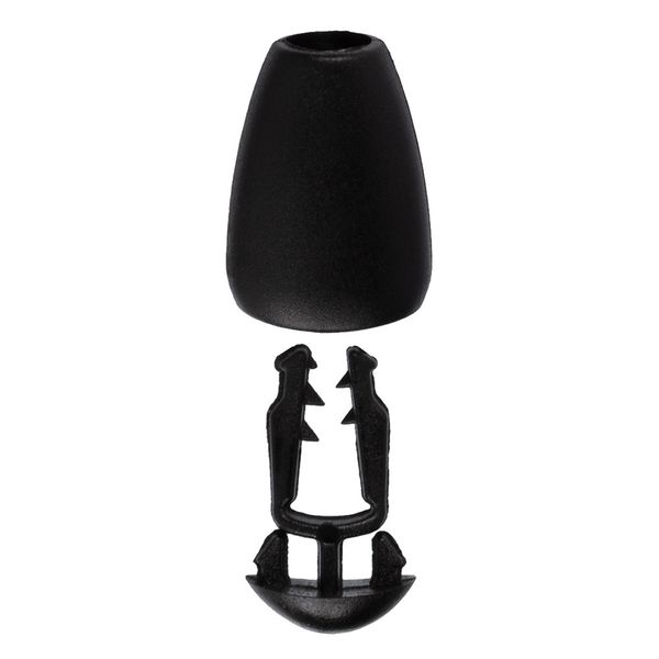 Наконечник для шнура пластик ⌀3.5 мм, 24 шт, №01 черный, Micron DB 4429