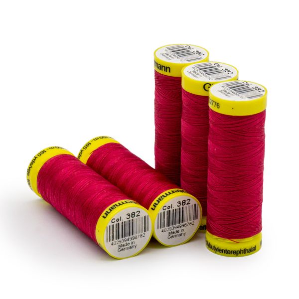 Нитки для трикотажа Gutermann Maraflex, 150м, 382 мальва, 5 катушек