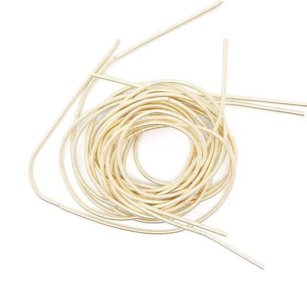 Канитель гладкая матовая Светлое золото 1 мм 5 грамм ± 0,1 гр, КМ003НН1