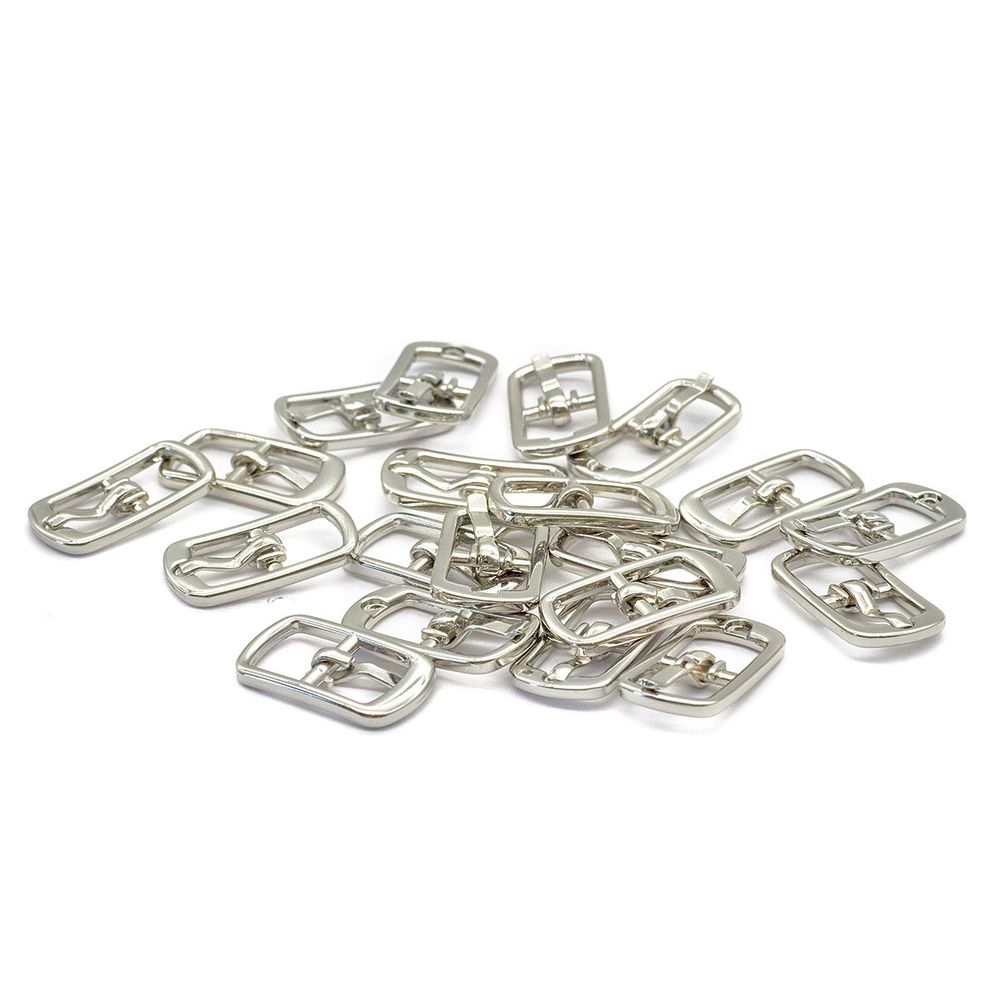 Пряжка 8 мм никель мет, 20 шт
