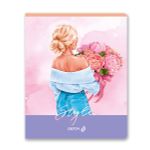 Тетрадь ученическая общая, твин лак A5 60 л. на скобе 65 г/м², белизна 100% 10 шт клетка, 01520 Между нами, девочками, Светоч Т201