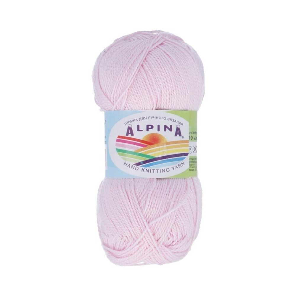 Пряжа Alpina Holly / уп.10 мот. по 50г, 200м, 018 розовый