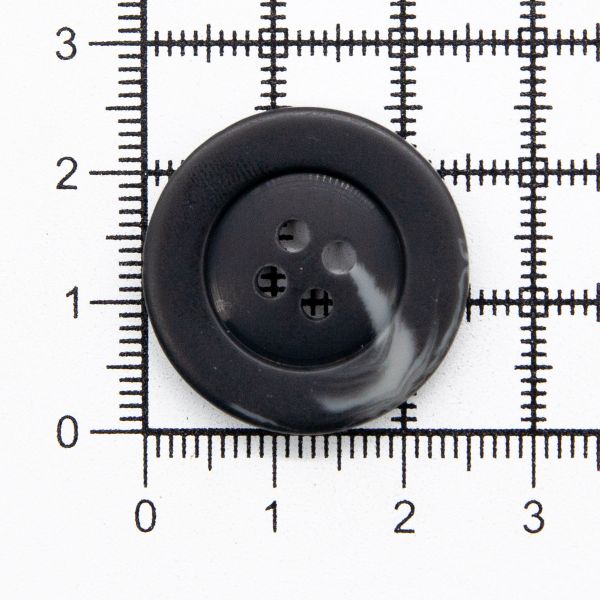 Пуговицы 4 прокола, (5427 цв. черный/серый мат.), 24 шт