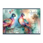 Альбом для рисования 100 г/м², A4 29.5х20.2 см, 32 л. на скобе 5 шт, 01704 МИКС Живые сюжеты, Светоч А256