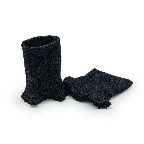 Манжеты трикотажные 7.5х9.5 см, 10 пар, тонкие для спецодежды, 14 кл, 1х1, 004 черный