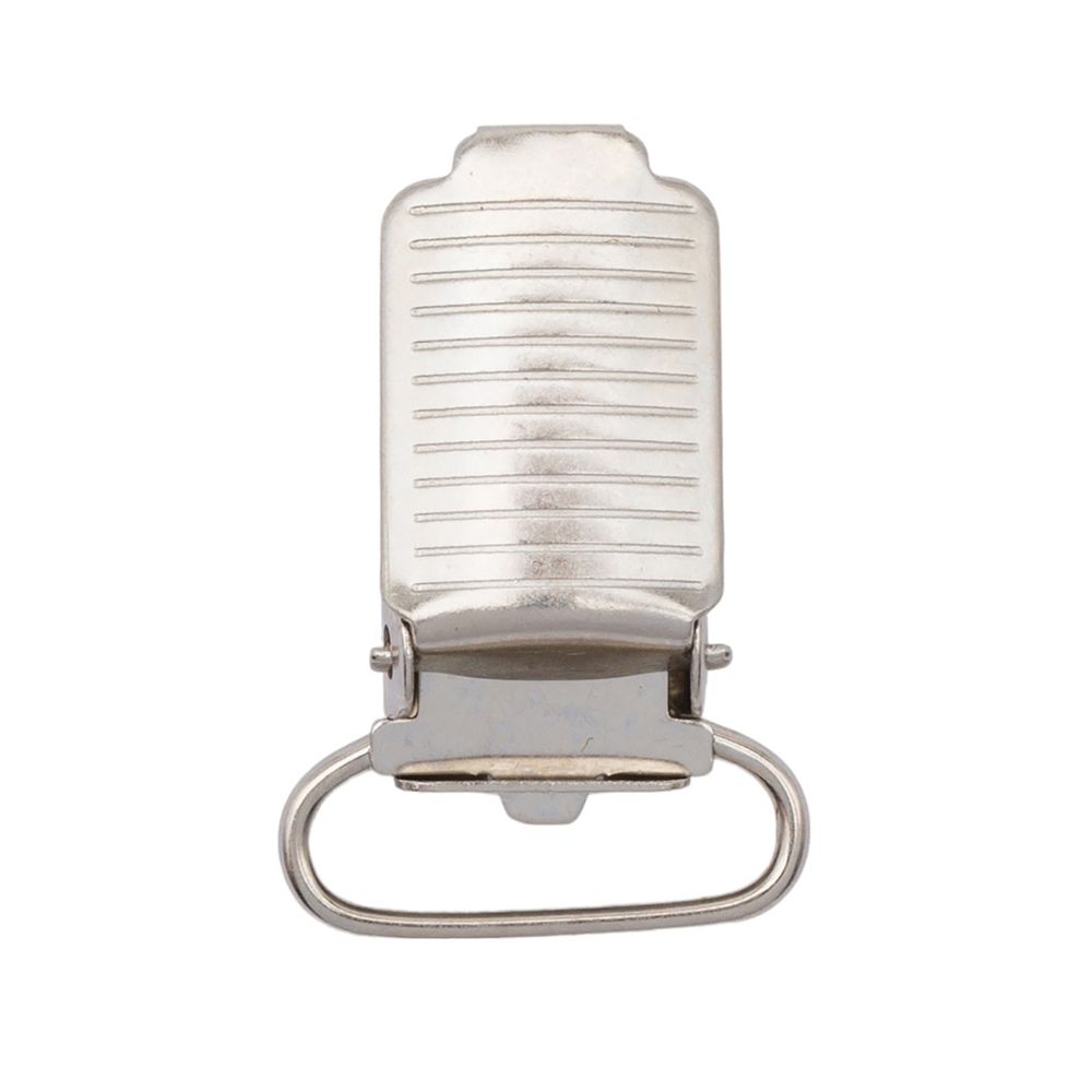 Клипса для подтяжек полоса 20.0 мм, сталь (никель), 20 шт