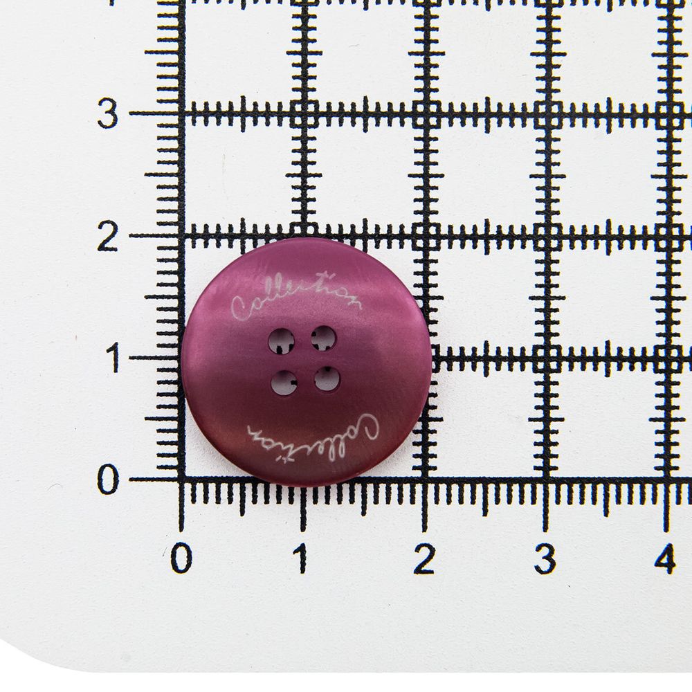 Пуговицы 4 прокола 32L (бордовый), 36 шт