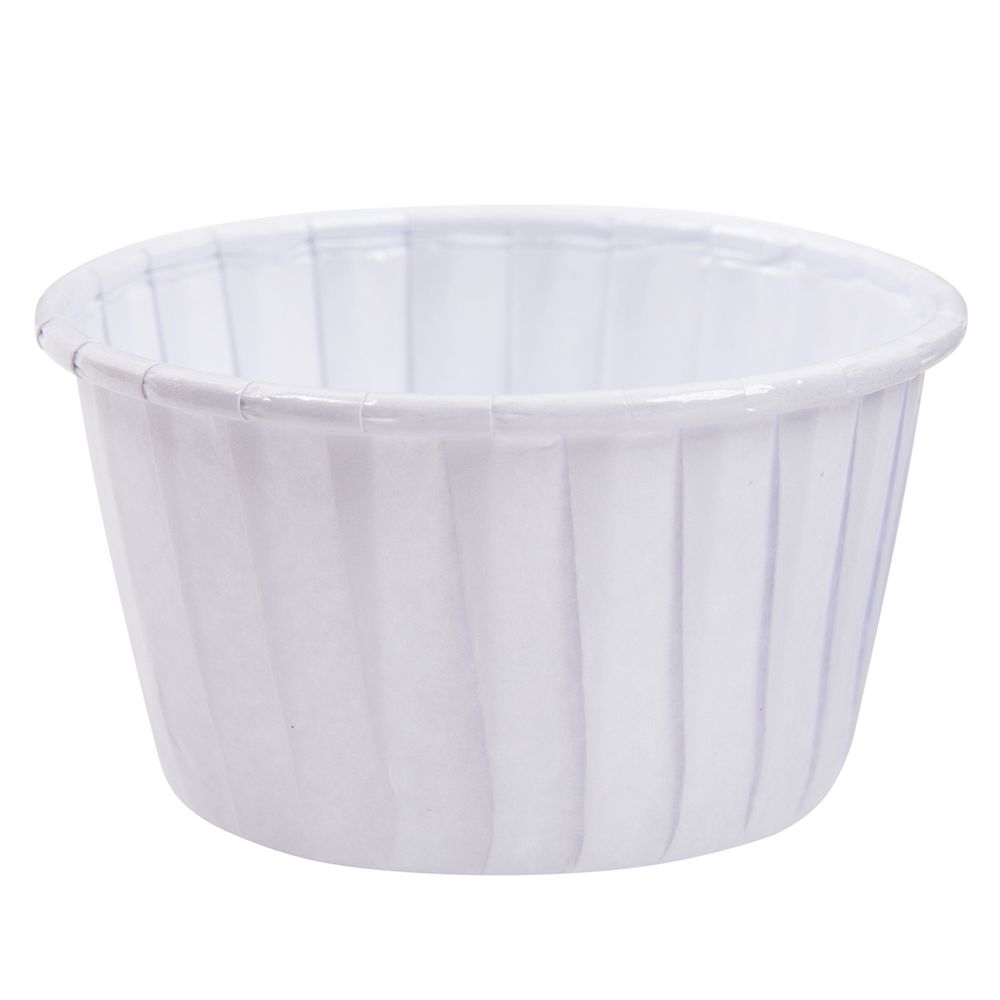 Формы для выпечки бумажные (усиленные с бортиком) 5 см, 5х3.9 см, 12 шт, №03 белый, S-Chief PPC-0010