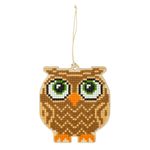 Алмазная (кристальная) мозаика Фрея, Сова, 10х9 см