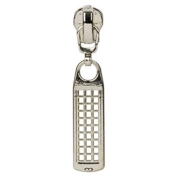 Слайдер (замок) для молнии металл Т3 (3 мм), автомат, 10 шт, никель, Gamma ZAM 3M09