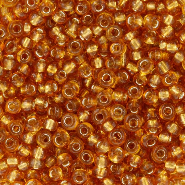 Бисер Zlatka 11/0 (2.1 мм), 100 г (10х10 г), №0022C янтарный, GR