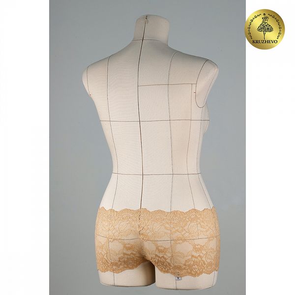 Кружево бельевое эластичное 180 мм / 25 м, цв.S180 бежевый, Kruzhevo