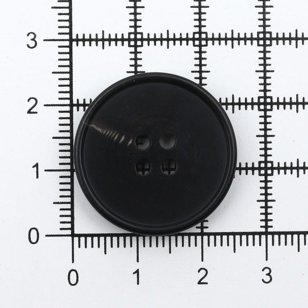Пуговицы 4 прокола 40L=25 мм, пластик, col. А черный, 36 шт, CN2836