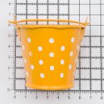 Ведро в горошек 6х5,3см (желтый), AR004-1