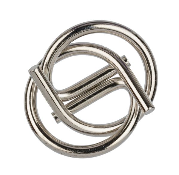 Головоломка металлическая, 1 шт, Кольца 2 элемента, Delfbrick DLM-15