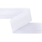 Косая бейка хлопковая 40 мм / 5 шт по 5.4 метра, белый №001, Gamma GK-40C