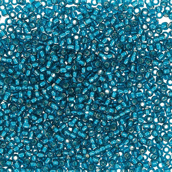 Бисер Toho 15/0 круглый (1.5 мм), 25 г (5х5 г), 0027BD морская волна