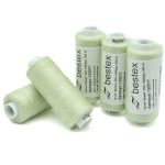 Нитки швейные бытовые Bestex 40/2, 365 м (400 ярд) / 10 кат., 326 бело-салатный