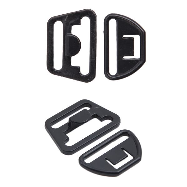 Крючки для бюстгальтера для кормящих мам пластик 18.5 мм, черный, 20 шт