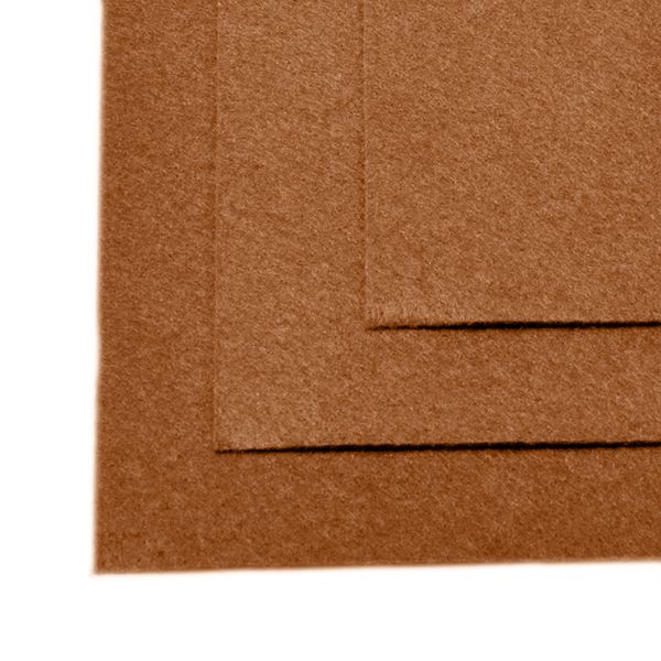 Фетр листовой мягкий 2.0 мм, 20х30см, FLT-S2, 10 листов цв.692 св.коричневый
