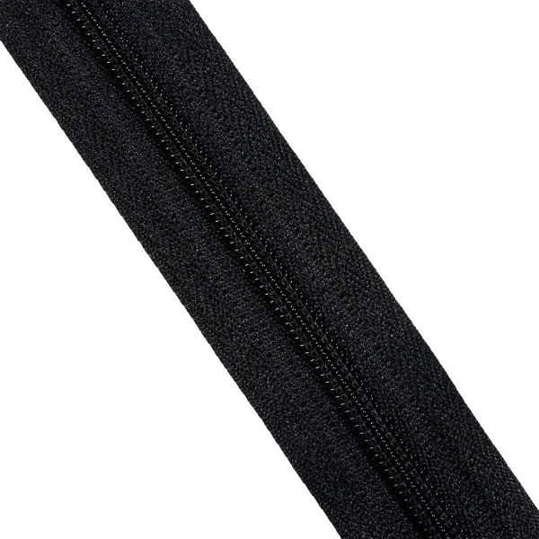 Молния рулонная спираль (витая) Т5 (5 мм) / 200 метров, 580 черный